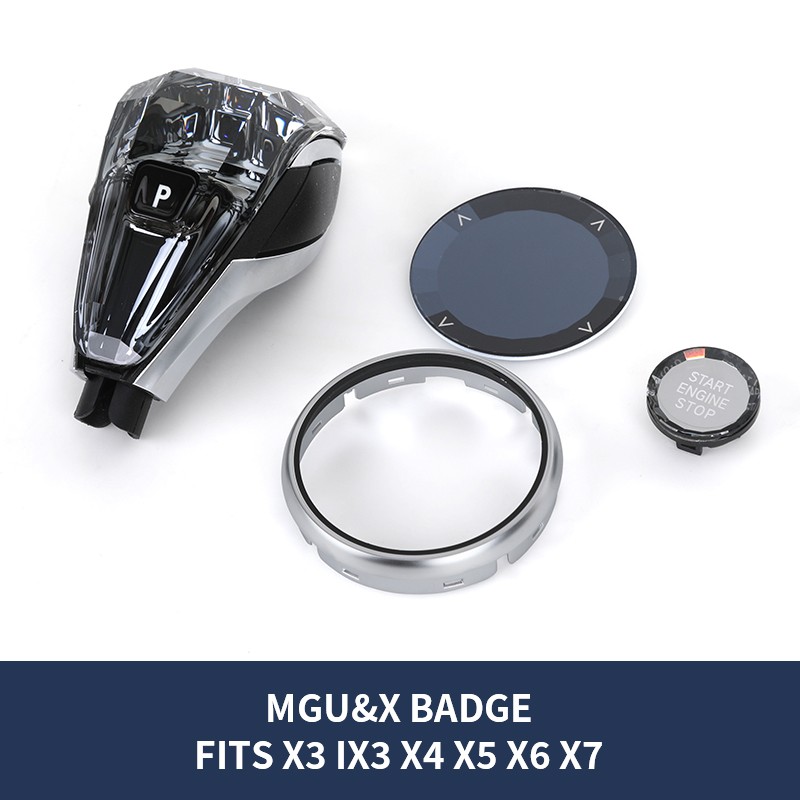 คริสตัลเกียร์ SHIFT KNOB สำหรับ BMW X3 F25 IX3 X4 F26 X5 F15 X6 F16 X7 G07